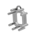 950 Platinum - Emerald Prong Setting