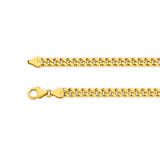 18ct Yellow Gold - Miami Cuban Link - Bracelet Chain