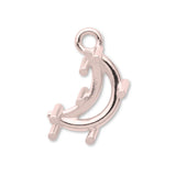 18ct Rose Gold - Crescent Prong Setting