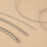 14ct White Gold - Twisted Wire