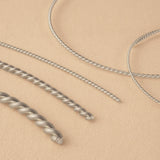 18ct White Gold - Twisted Wire