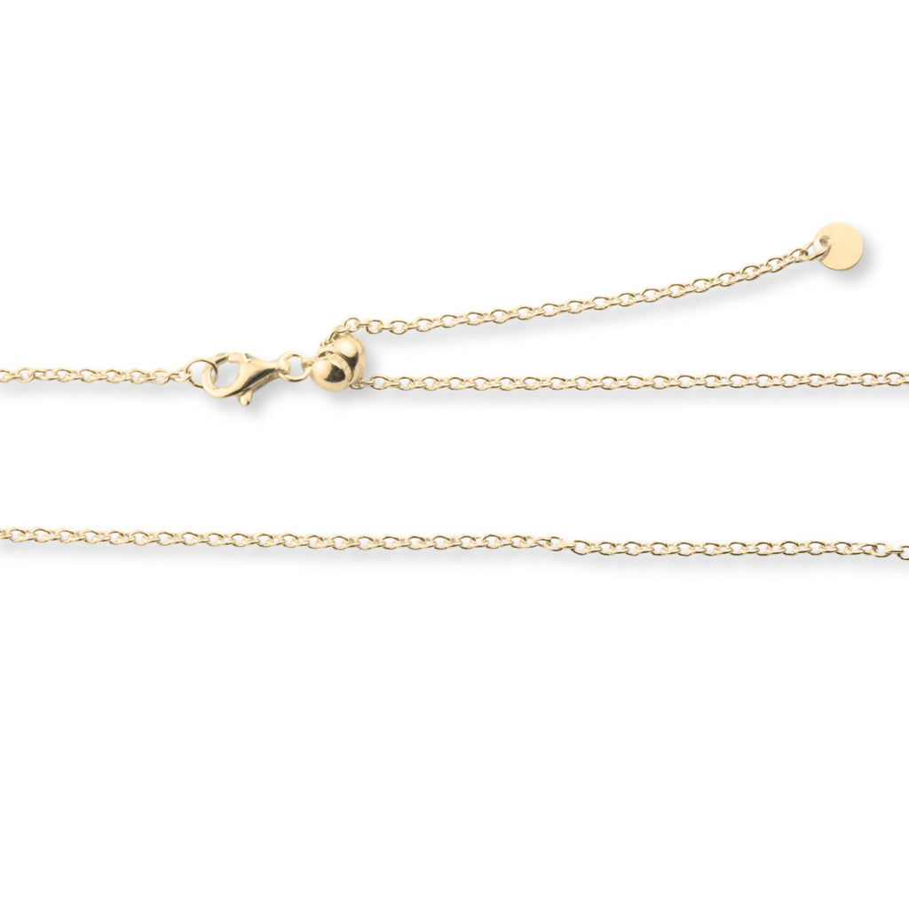 18ct Yellow Gold - Adjustable Cable - Bracelet Chain