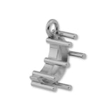 950 Platinum - Crescent Prong Setting