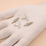 18ct White Gold - Bullet Cufflink Backs