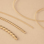 14ct Yellow Gold - Twisted Wire