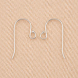 18ct White Gold - Ball Tip Ear Hooks