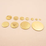 9ct Yellow Gold - Round Stamping Blank