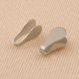 9ct White Gold - Flat End Cap