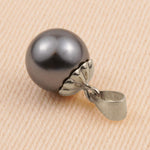 9ct White Gold - Floral Pearl Cup Setting