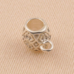 925 Sterling Silver Floral - Filigree Bail