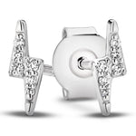 18ct White Gold - 0.04ct VS/F+ - Thunderbolt Studs