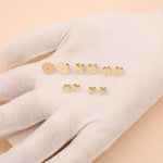 9ct Yellow Gold - Disc Butterflies