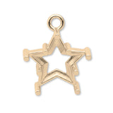 18ct Yellow Gold - Star Prong Setting