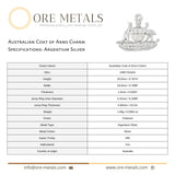 940 Argentium Silver - Australian Coat of Arms Charm