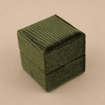 Olive Green - Square Ring Box