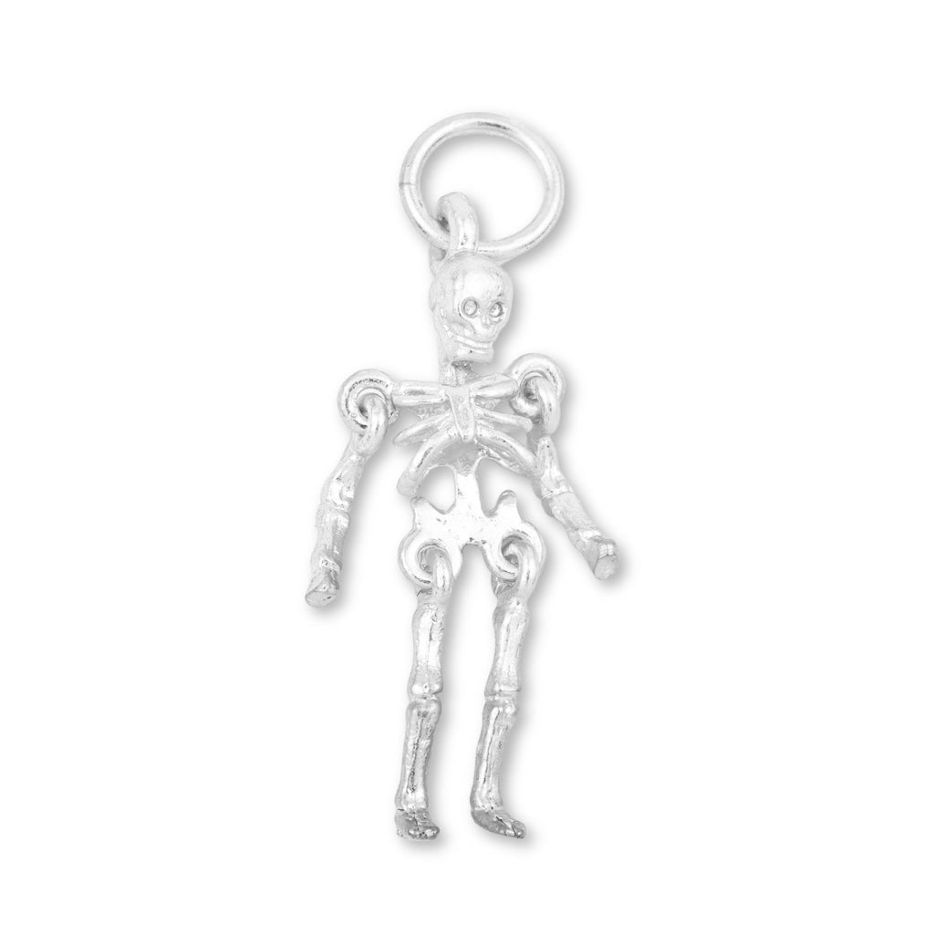 940 Argentium Silver - Articulating Skeleton Charm
