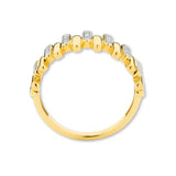 18ct Yellow Gold | 0.14ct GH/SI - Diamond Pillar Ring
