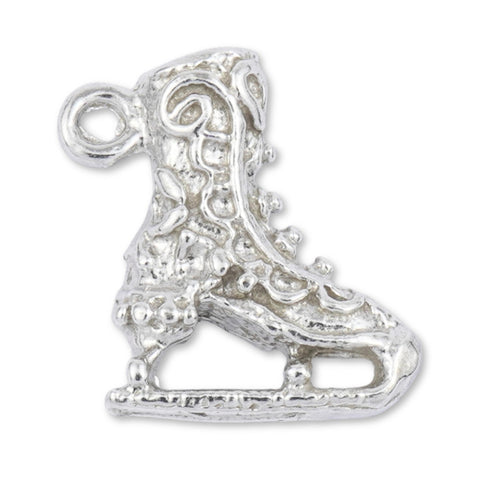 999 Pure Silver - Snow Skate Boot Charm