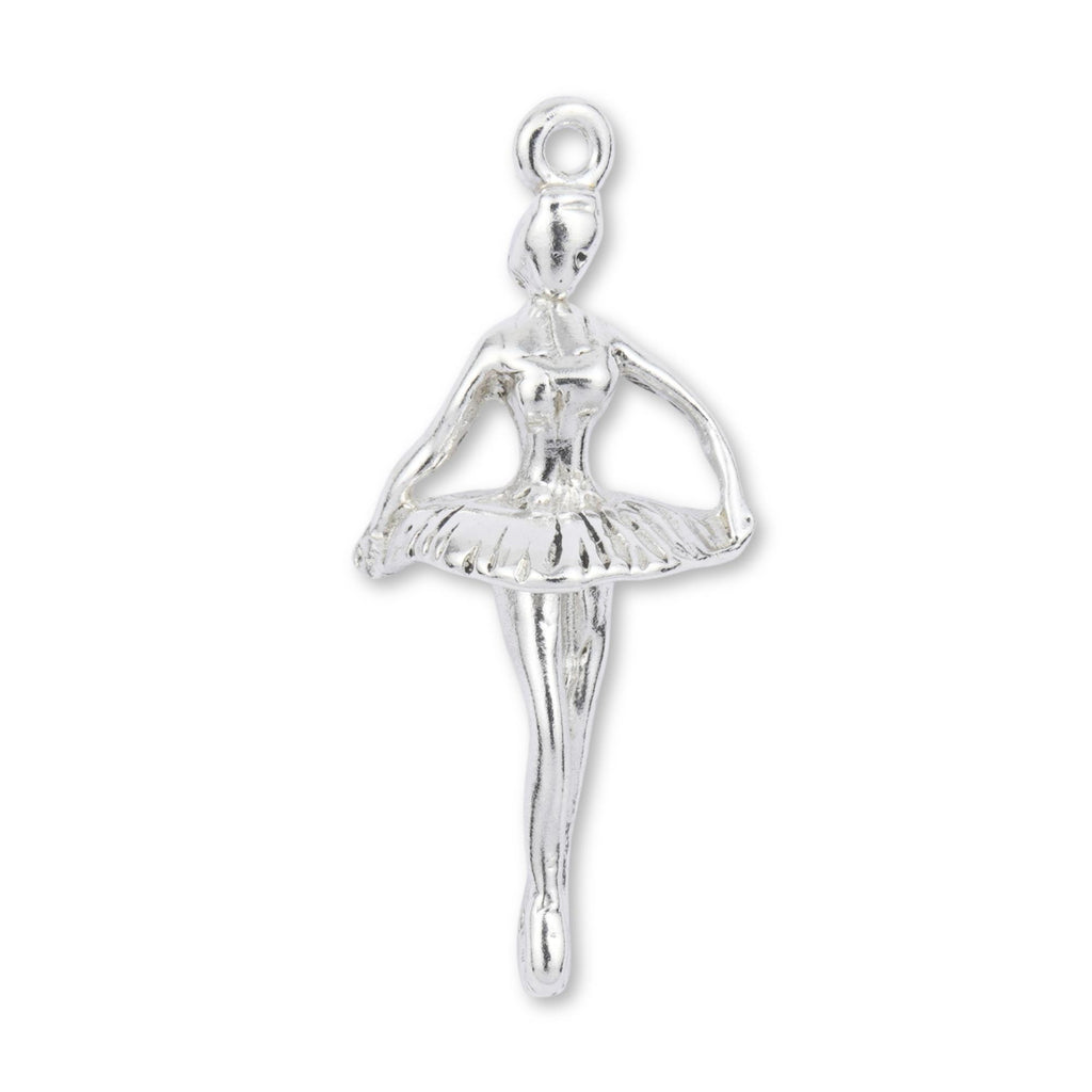 940 Argentium Silver - Ballerina First Position Charm