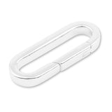 925 Sterling Silver - Long Regal Paperclip Clasp