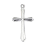 925 Sterling Silver - Temple Crucifix Charm