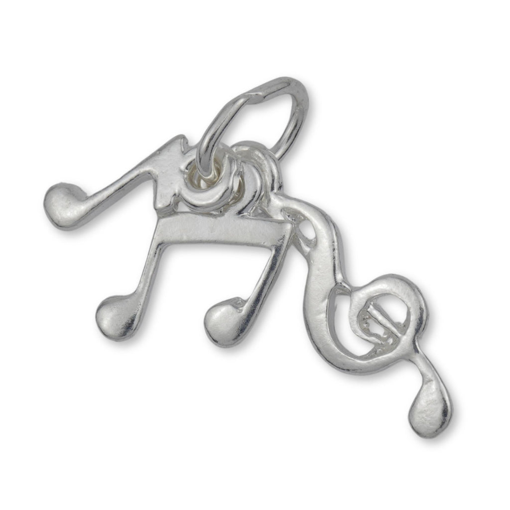 9ct White Gold - Musical Trio Charm