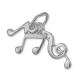 9ct White Gold - Musical Trio Charm