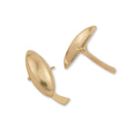 9ct Yellow Gold - Oval Cufflink Backs