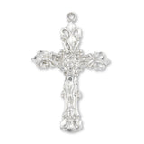 925 Sterling Silver - Regal Crucifix Charm