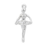 925 Sterling Silver - Ballerina First Position Charm