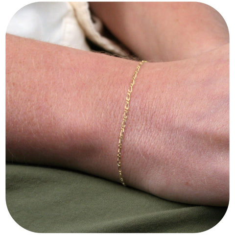 9ct Yellow Gold - Figaro 1:1 - Bracelet Chain