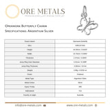 940 Argentium Silver - Openwork Butterfly Charm