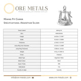 940 Argentium Silver - Mining Pit Charm
