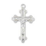 940 Argentium Silver - Jesus on Budded Crucifix Charm