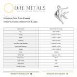 940 Argentium Silver - Moorish Idol Fish Charm