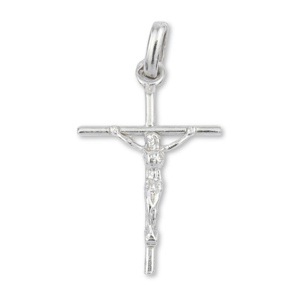 925 Sterling Silver - Jesus on Wire Crucifix Charm