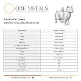 940 Argentium Silver - Pixiebob Cat Charm