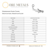 940 Argentium Silver - Hammerhead Shark Charm