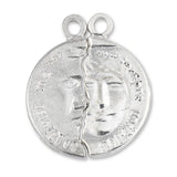 999 Pure Silver - His & Hers Latin Amulet Charm