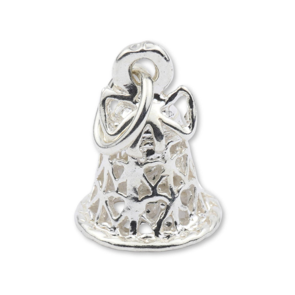 940 Argentium Silver - Christmas Holiday Bell Charm