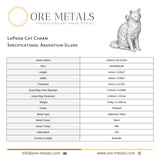 940 Argentium Silver - LaPerm Cat Charm