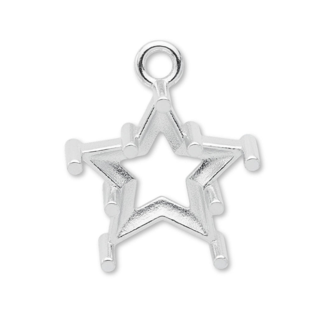 925 Sterling Silver - Star Prong Setting