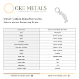 940 Argentium Silver - Sydney Harbour Bridge Gallery Charm