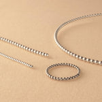 925 Sterling Silver - Beaded / Pearl Wire