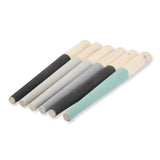 Emery Buff Stick - Round 6PC Set