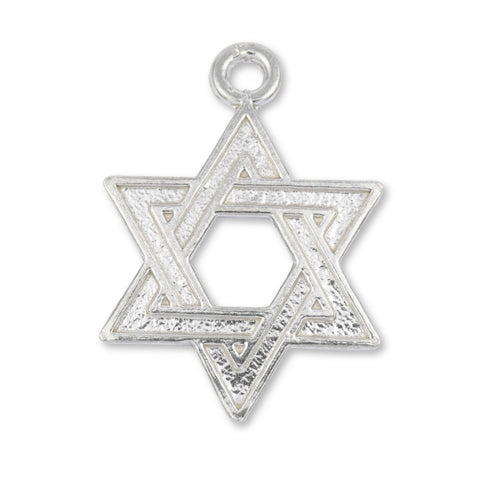 999 Pure Silver - Heritage Star of David Charm