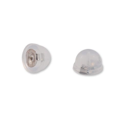 925 Sterling Silver - Silicone Dome Earring Backs