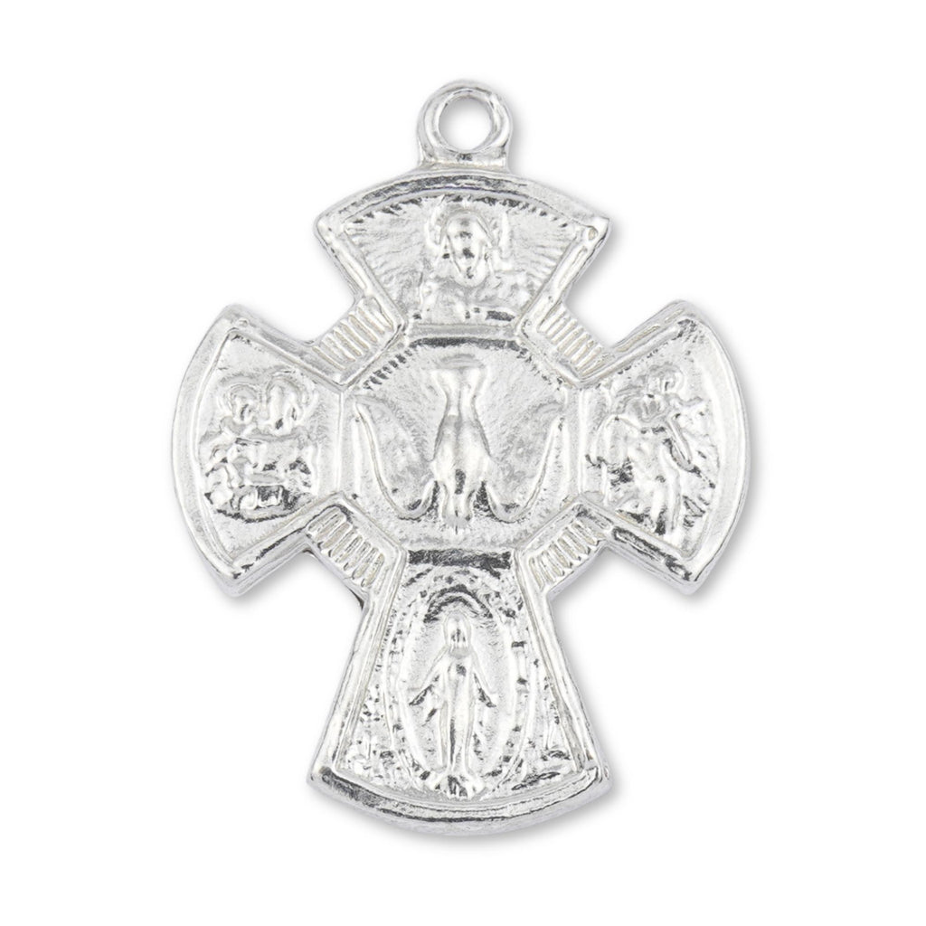 925 Sterling Silver - Five Way Catholic Crucifix Charm