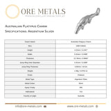 940 Argentium Silver - Australian Platypus Charm