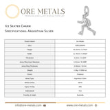 940 Argentium Silver - Ice Skater Charm